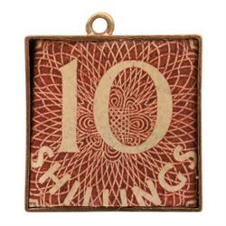Two 9ct gold money box pendant / charms, hallmarked
