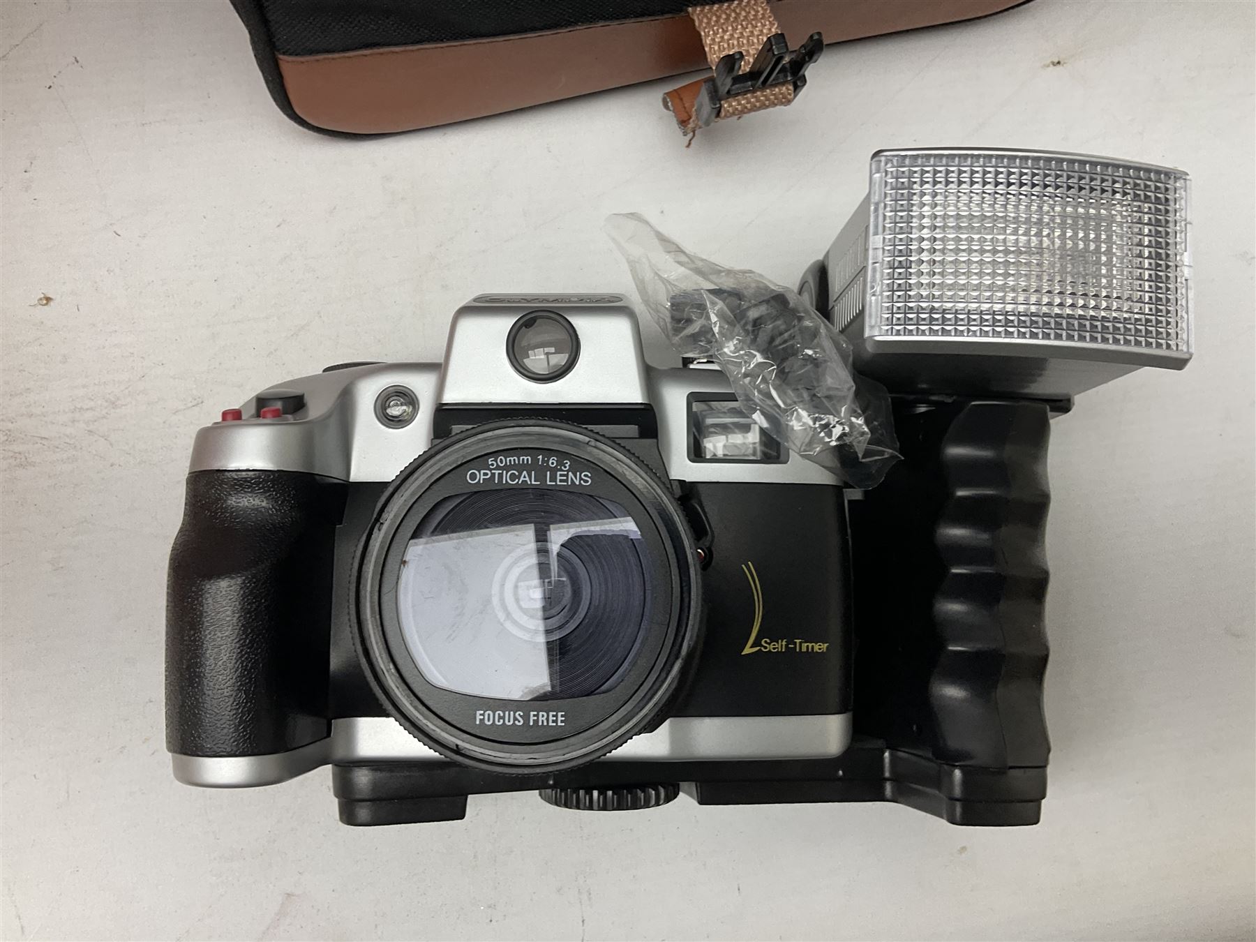 Composite figure of a Roman chariot, together with Olympia NK4040 camera, sewing machine and other collectables, in two boxes  