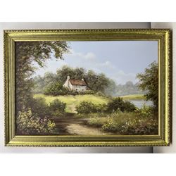 Terry Heath (British 1943-2011): South Coast Landscapes, pair oils on canvas signed 50cm x 75cm (2) 
Provenance: with the Penny Hedge Gallery, Whitby, labels verso