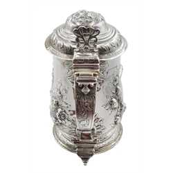 George III silver jug by William & Robert Peaston, London 1763 remodelled by Thomas Ellis Seagars, the spout hallmarked London 1863, approx 28oz, height 19cm
