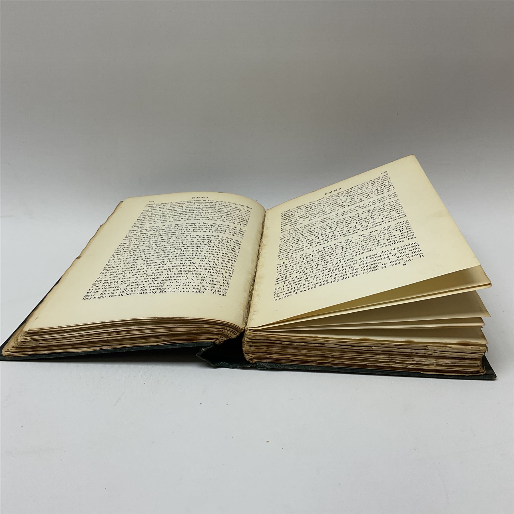 Emma by Jane Austen, book printed by Ballantyne, Hanson & Co, with an introduction by Joseph Jacobs and illustrations by Chris Hammond, dated '1898'