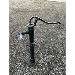 Victorian style painted cast iron water pump - THIS LOT IS TO BE COLLECTED BY APPOINTMENT FROM DUGGLEBY STORAGE, GREAT HILL, EASTFIELD, SCARBOROUGH, YO11 3TX