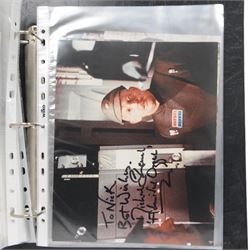 Collection of Sci-Fi signed photographs, mostly Star Wars, including Kenny Baker (R2D2), Jeremy Bulloch (Boba Fett), Michael Carter (Bib Fortuna), Phil Brown (Uncle Owen), Peter Mayhew (Chewbacca), Mike Edmonds (Logray), Warwick Davies (Wicket), Dave Prowse (Darth Vader) and Lou Ferringo (The Hulk), all dedicated, obtained at the Dave Prowse Promotions Mulitcon Event 1998 at The Norbreck Caste Hotel, Blackpool