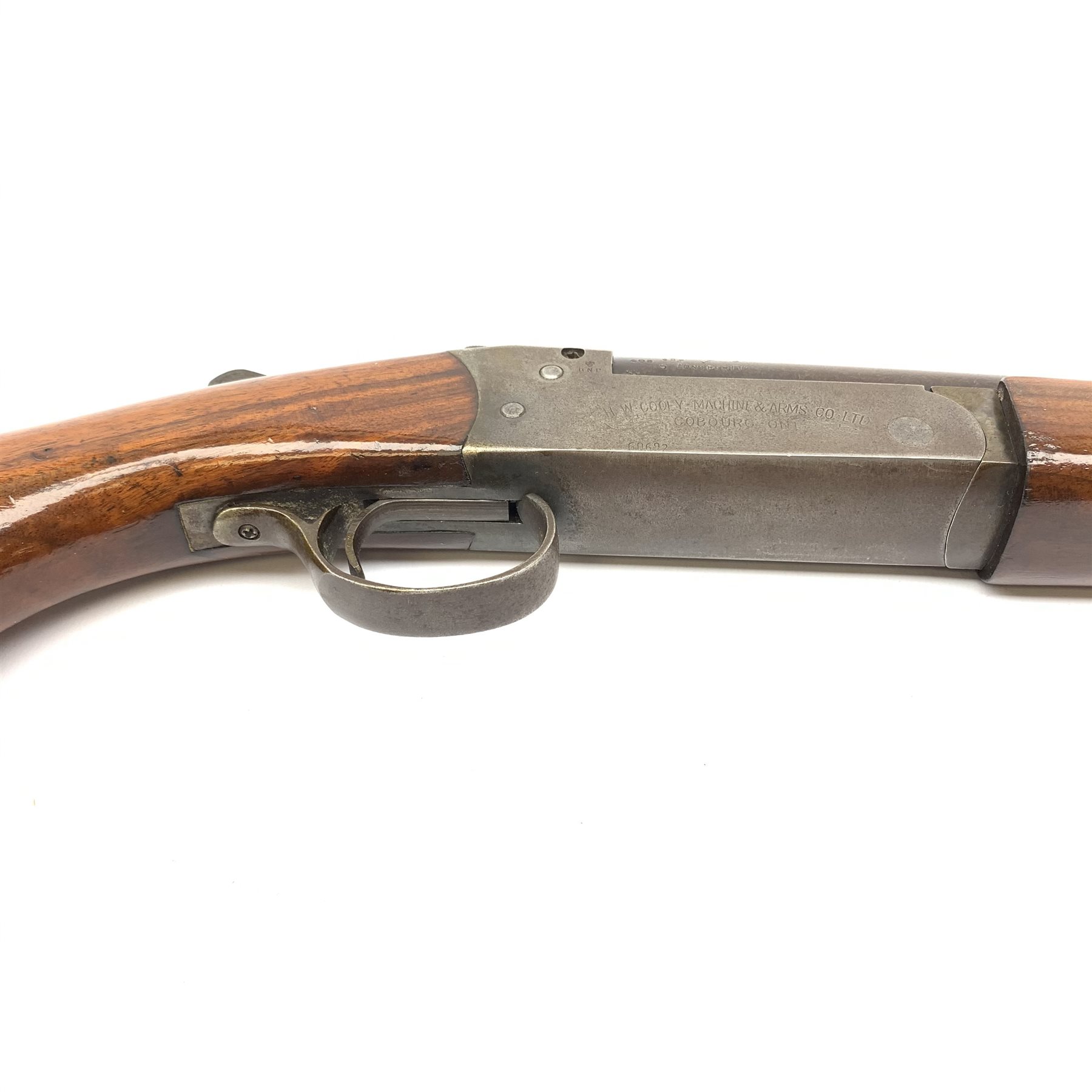 Cooey .410 single barrel shot gun with walnut stock and 66cm barrel No.60692 L102cm overall SHOTGUN CERTIFICATE REQUIRED