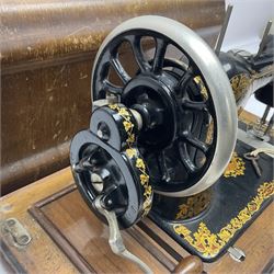Cased hand sewing machine