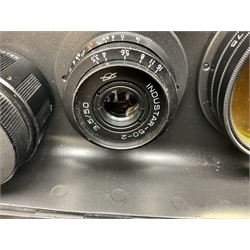 Zenit Photosniper Outfit, to include Zenit E camera body, serial no 80272217, 'Tair-3S 4.5/300' lens serial no 8508819, 'Aico 3x Converter', etc, all in a metal carry case  