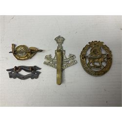 South African Army Orange Free State Artillery badge; three Commonwealth badges; and twelve Yorkshire/Lincolnshire badges including East Yorkshire, West Riding, York and Lancaster, West Yorkshire etc (16)