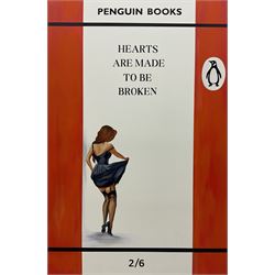 Fern (British 1996-): 'Hearts are Made to be Broken', acrylic on canvas, signed verso 150c...