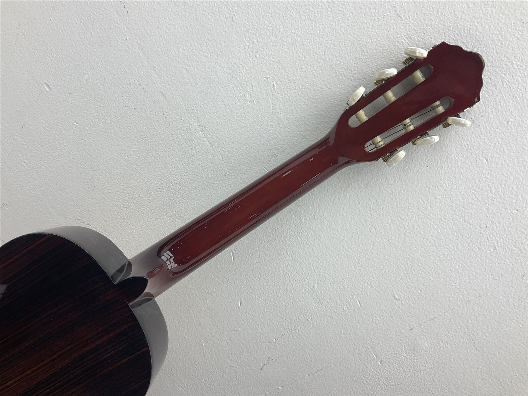 Saxon acoustic guitar Folk Model 812, serial no.43263 L102cm; Jose Ferrer El Primo small or child's size acoustic guitar, serial no.006980 L85cm; both in carrying soft cases; and Spanish Admira Concert Grande acoustic guitar (3)