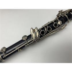 F. Buisson Dallas London oboe, serial no.5434; Boosey & Hawkes Lafleur clarinet, serial no.807004; and incomplete Boosey & Hawkes Regent clarinet, serial no.372169; each in fitted carrying case (3)