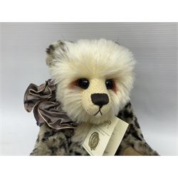 The Cotswold Bear Company - three limited edition teddy bears comprising ‘Lucas’ no. 1/1 H37cm and ‘Stonehenge’ no. 2/15 H39cm, both from the Back to the Wild Cub collection; and ‘Monsoon’ no. 3/10 H34cm from the Safari collection; all with original labels and purchase receipts (3) 