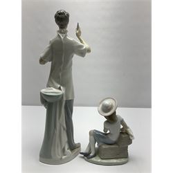 Two Lladro figures, Sunday's child no 6024 and Dentist no 4762