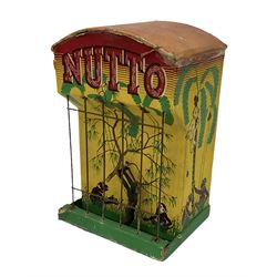 'Nutto' Sand automation acrobatic monkey performing in a cage toy
