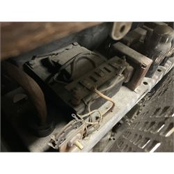 1930s Marconi Type 561 valve radio, in shaped Art Deco case with woven brass overlaid speaker, circa 1937, H58cm W50cm