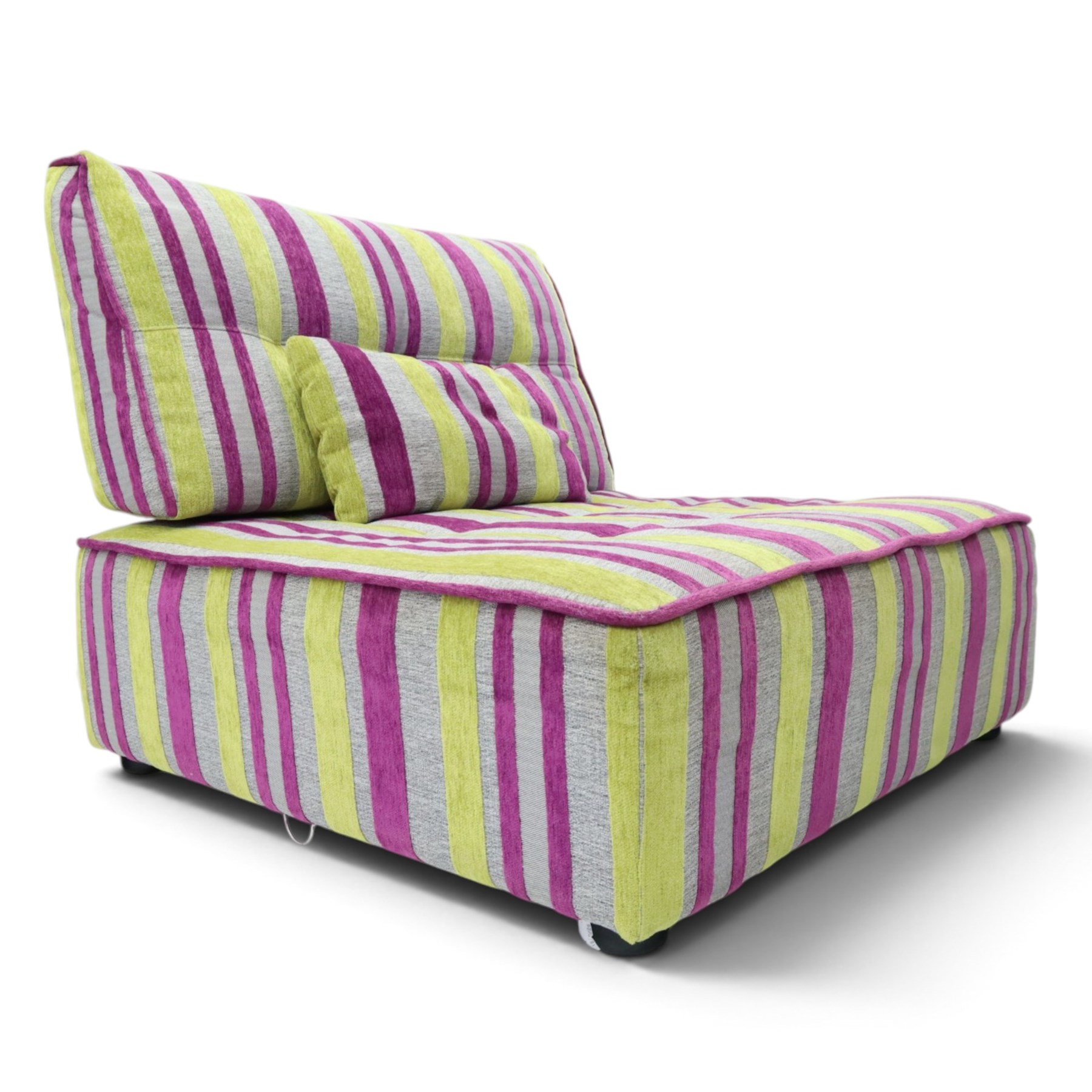 Fama - 'Arianne Love' modular sofa, comprising five sections; two corner 'C' sections, seat 'A' section and footstool, raised on bun feet