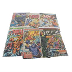 Forty Marvel mostly Bronze Age 'The Fantastic Four' comic books, spanning years 1969-1981, comprising #90, #93, #99, #101, #107, #112 (appears to be a reprint), #116, #118, #125, #126, #127, #128, #129, #130, #131, #132, ##133, #134, ##135, #136, #137, #138, #139, #141, #142, #143, #144, #145, #146, #147, #148, #149, #150,   #151, #152, #153, #154, #166, #181, #233, #236, all bagged, some carded