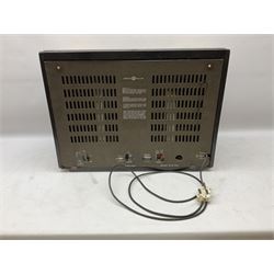 1950s Pye Type PE80 Cambridge International radio, W58cm H43cm D27cm, together with 1952 Pye Type P45 valve radio and 1940s Pye Type 15A radio (3)