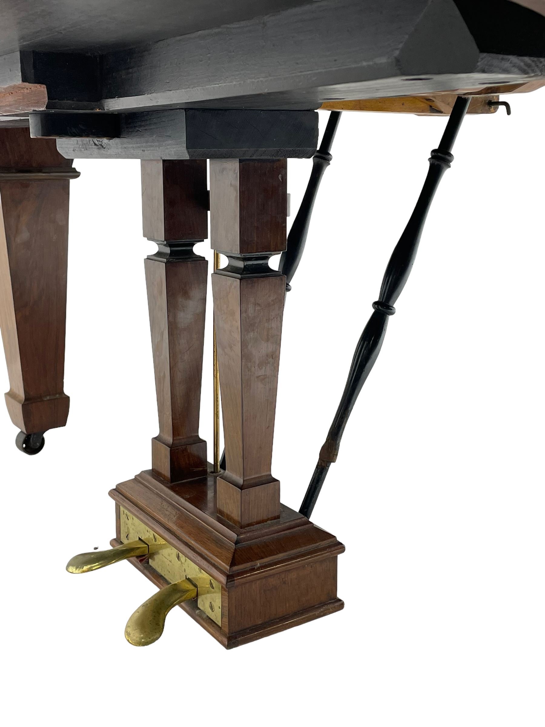 Steinway & Sons, Model A 188  grand piano - introduced in 1896, serial number 101814 (1901-1902) manufactured in Hamburg, with 20 overstrung bass notes, 85 ivory and ebony keys, in a  rosewood case with square tapered legs, roller repetition action with original stringing, felt, dampers and hammers, cast frame detailing numerous patents and awards 1859, 1872 and 1875, conforming lyre with sustaining and una corda pedals.

This item has been registered for sale under Section 10 of the APHA Ivory Act