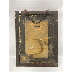 Wills' Gold Flake advertising mirror in painted red frame, H41 cm