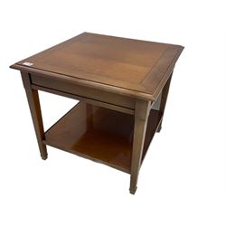 Grange Furniture cherry wood square lamp table