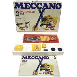 Meccano - unopened Multimodels Set No.6024139; Army Construction Set, boxed with instructions and part used decal sheet; and part No.2 Motorised Construction Set, boxed with instructions (3)