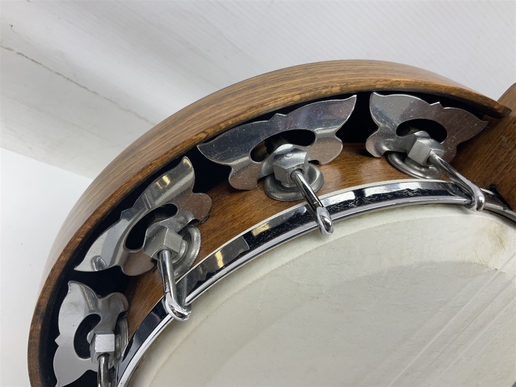 Trumelo BMI banjo ukulele no.3013 L58cm; in soft carrying case; and Kapok Brand guitar shaped ukulele L51cm (2)