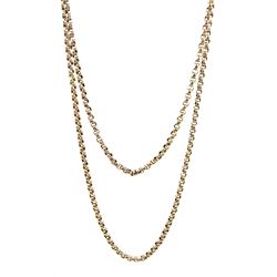 9ct rose gold cable link chain necklace
