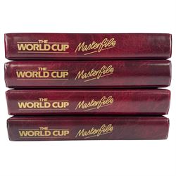 Four 1974 World Cup Masterfile stamp albums