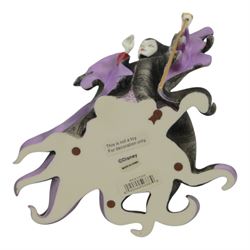 Disney Showcase Haute Couture figures, comprising Evil Queen, Cruella Devil and two Malificent, all boxed