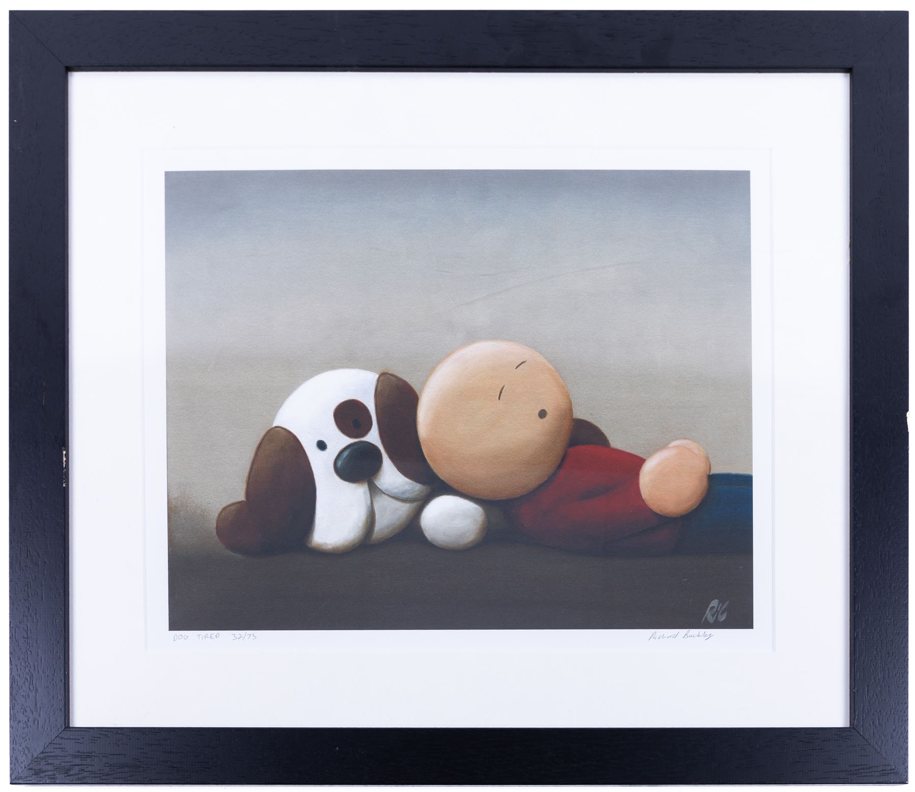 Richard Buckley (British Contemporary): 'Dog Tired', limited edition print signed titled and numbered 32/75 in pencil 28cm x 35cm 