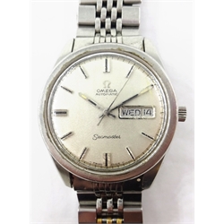  Gentleman's Omega Seamaster automatic stainless steel wristwatch with day/date aperture, 1969 no 29070630  