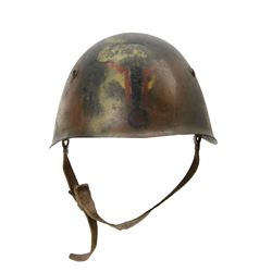 Italian RSI/10th M.A.S. Flotilla (Decima Flottiglia MAS). M33 Camouflage helmet- re-issued...