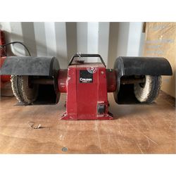 Creusen dual bench grinder with polishing wheels  - THIS LOT IS TO BE COLLECTED BY APPOINTMENT FROM DUGGLEBY STORAGE, GREAT HILL, EASTFIELD, SCARBOROUGH, YO11 3TX