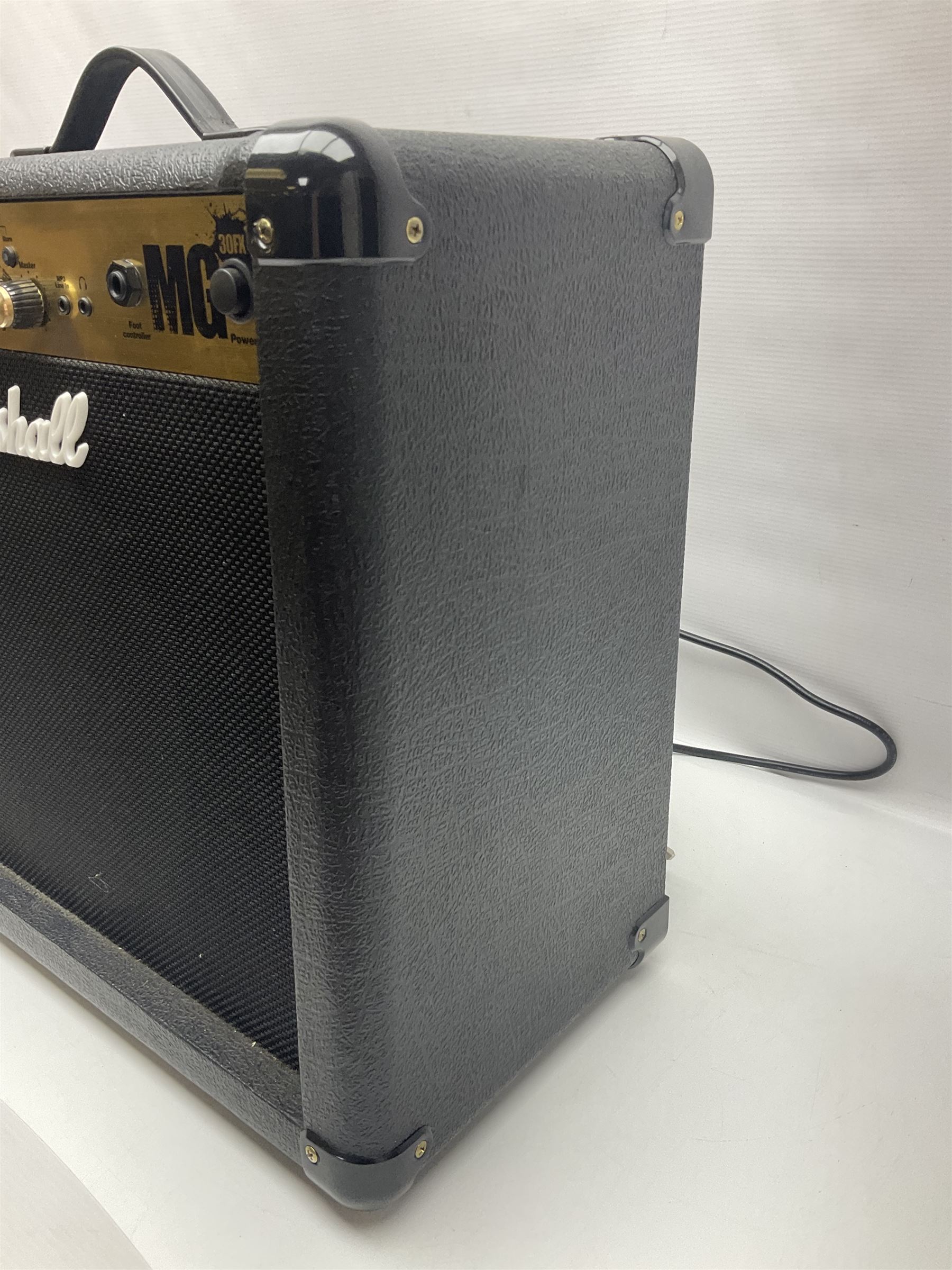 Marshall MG Series 30DFX amplifier L47.5cm; with Marshall MG fully programmable foot controller; both boxed (2)