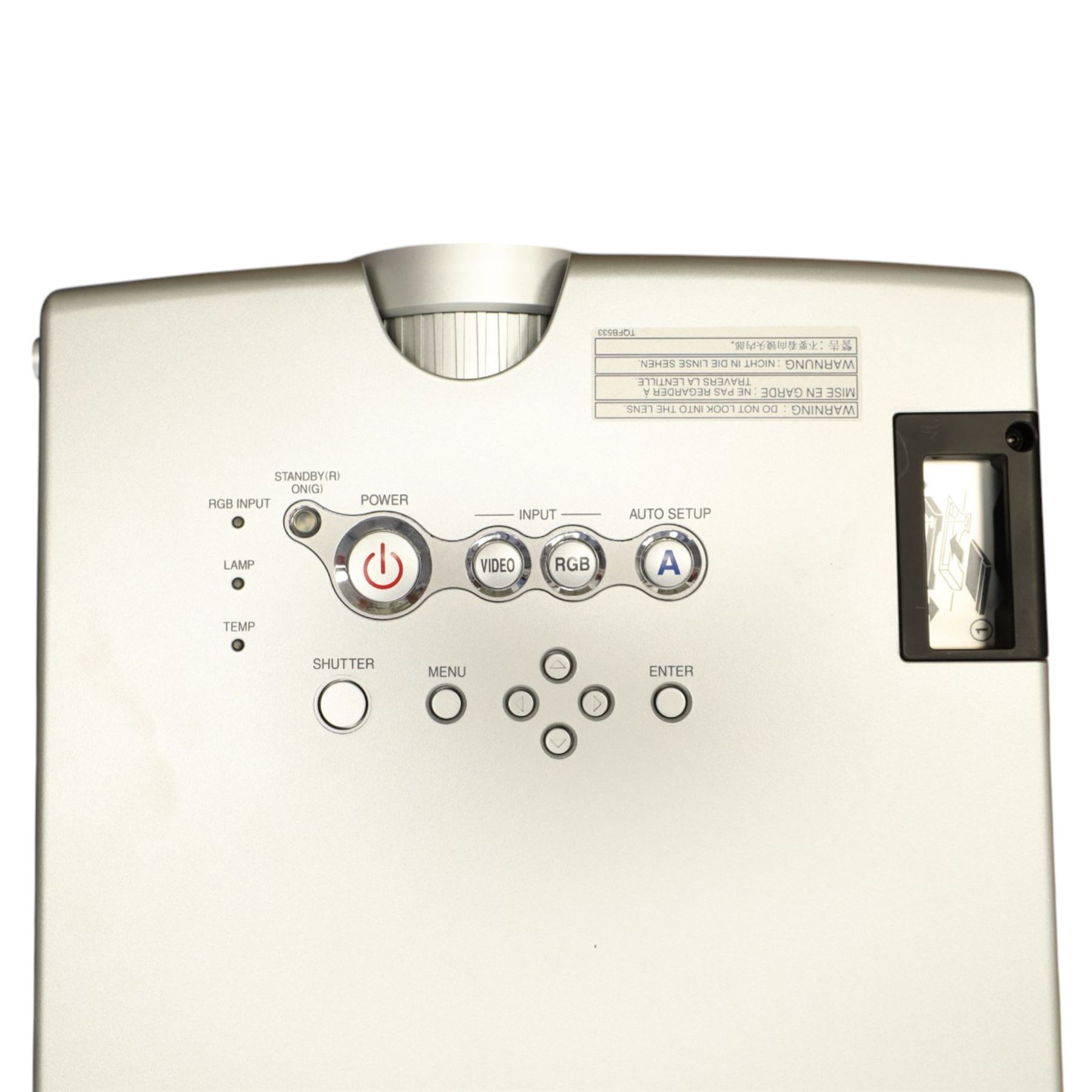 Panasonic - PT-L735NTE projector in case