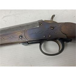 SHOTGUN CERTIFICATE REQUIRED - Belgian .410 folding single barrel hammer shotgun, with 75cm(29.5