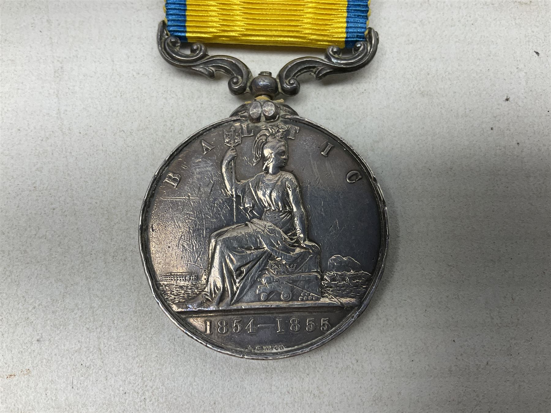Victoria Baltic Medal 1854-55, unnamed, with ribbon