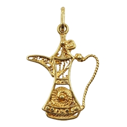 18ct gold jug pendant/charm, stamped 750, approx 2.22gm