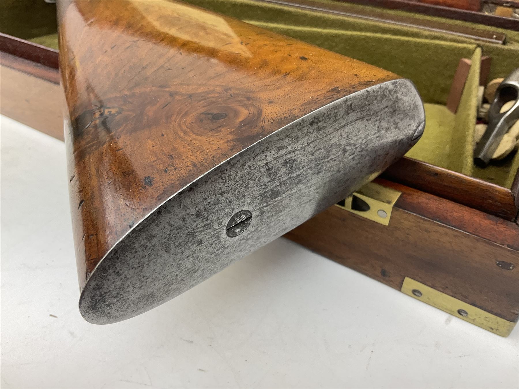 William Ling of London 15-bore double barrel side-by-side percussion shotgun, No.168, the 74cm (29