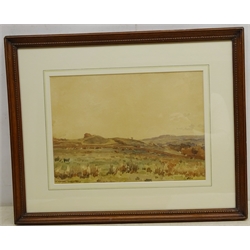  Fred Lawson (British 1888-1968): 'Sneaton Nr. Whitby overlooking the Esk Valley', watercolour signed and dated 1921, 25cm x 35cm  