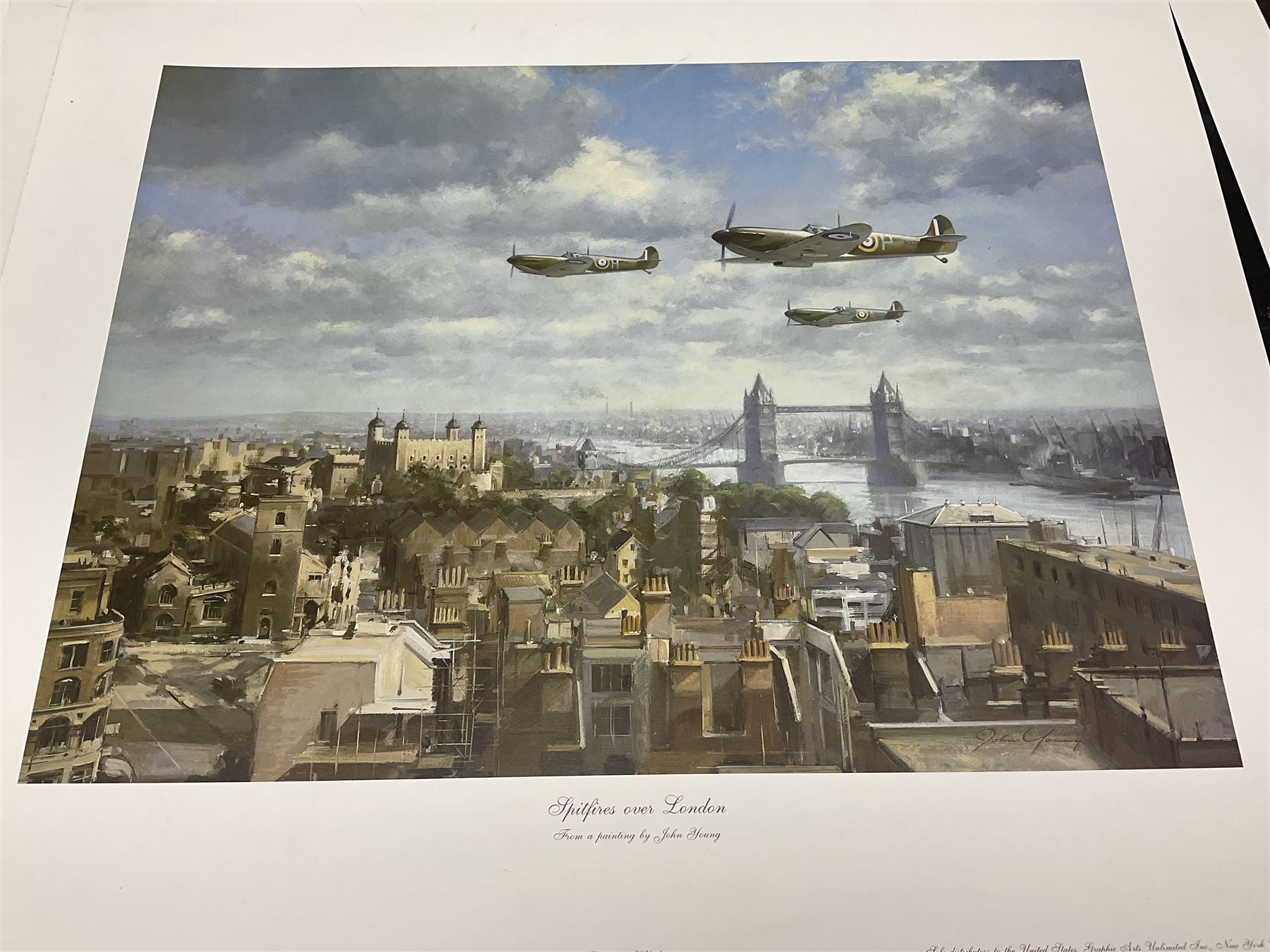 Large poster entitled 'Crests and Badges of the British Army in Daily Use 56 x 86cm; together with twenty-five colour prints of military interest including Crimean War, Boer War, WW2 etc; various sizes; all unframed