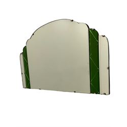 Art Deco frameless mirror