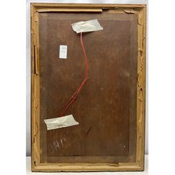 Hans Feibusch (German 1898-1998): 'Dog and Goose Sketch', pastel signed and dated '36, 57cm x 34cm 