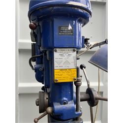 F. O’Brian & Co. Ltd - ‘Fobco 7/8’ large floor standing pillar drill, adjustable spindle speeds, with engineers vice attachment  - THIS LOT IS TO BE COLLECTED BY APPOINTMENT FROM DUGGLEBY STORAGE, GREAT HILL, EASTFIELD, SCARBOROUGH, YO11 3TX
