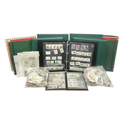  Mostly Queen Elizabeth II Great Britain and Isle of Man stamps including mint examples, housed in various albums, stockbooks and loose, in one box