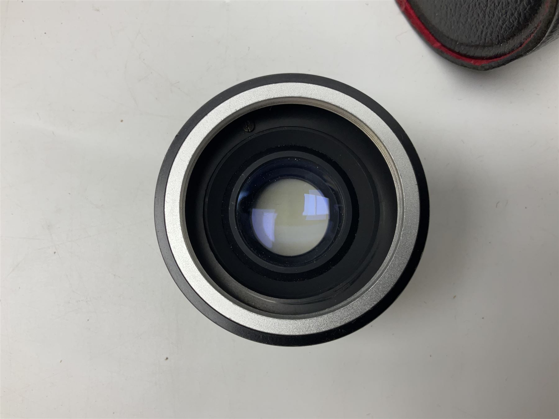 Yashica-A camera body, serial no. A4080073, with 'Yashikor 1:3.5 f=80mm' lens, serial no. 209272 and 'Yashikor 1:3.5f=80mm' lens, serial no 22942, together with Yashica TL-Electro camera body, serial no. 5054162 with 'Yashinon-DS 50mm 1:1.9  40056038