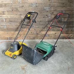 Qualcast Lawnraker 32 electric raker + AL-KO 32EW electric mower (mower missing grass catch)