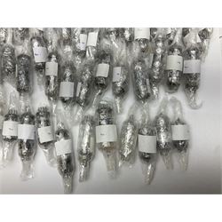 Collection of thermionic radio valves/vacuum tubes, approximately 82 