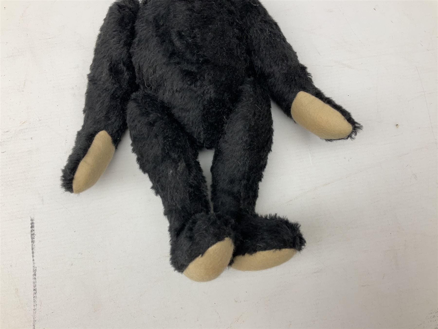 Steiff 'Leo the 1912 Titanic Mourning Bear', in black mohair with tag, limited edition no. 605, with original certificate and box