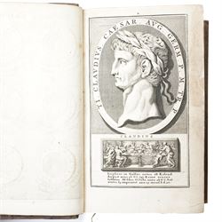 Suetonius Caius Tranquillus – 'Opera' with commentary by Samuel Pitiscus, published Utrecht: Franciscus Halma, 1690, First edition. An exceptional association copy, inscribed on the endpapers by Sir William Hamilton: “William Hamilton / Napoli,” and by Lady Emma Hamilton, who dates her signature “1797.” A further inscription reads, “Given me by my dear Sir William / Napoli,” a reference to the time when both Hamiltons were in Naples in 1797, during the height of their celebrated association with Horatio Nelson. Bound in full calf, with ribbed spines and gilt lettering.

Provenance: The Library of Sir William Hamilton; Lady Emma Hamilton; by descent to a cousin in Edinburgh (according to a memorandum by Andrew Baxendine, bookseller, 1892); later handled by George Bayntun, Bath (letters dated 1985 present).
The 1690 Utrecht edition, with Samuel Pitiscus’s seminal commentary, was a landmark in classical scholarship and perfectly reflects Sir William Hamilton’s deep antiquarian interests, particularly in Roman history.